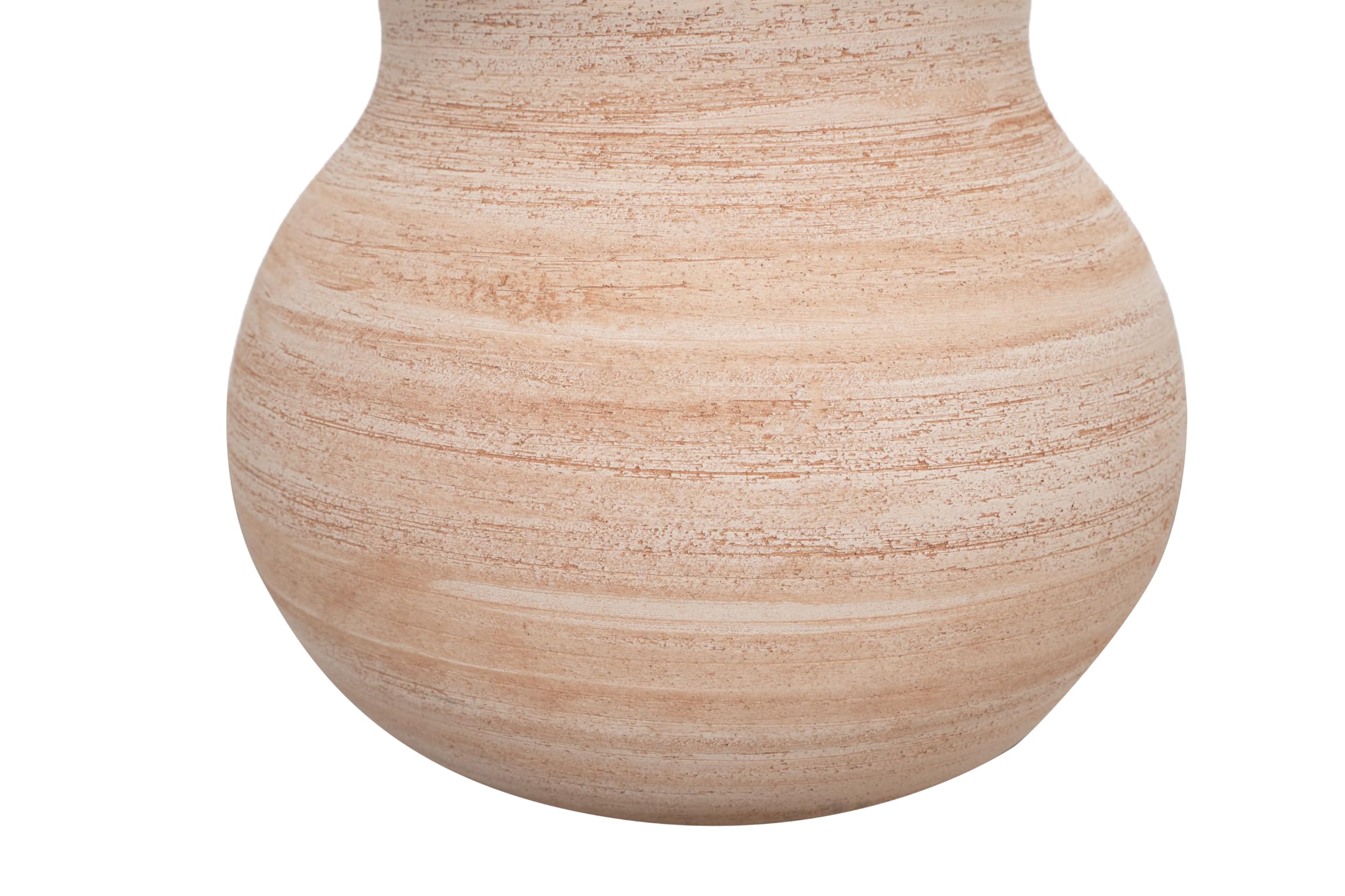 Biscottini Vaso in Terracotta artigianale 31x31x29 cm - Vaso da Esterno e Interno rotondo - Vasi Decorativi Made in Italy - Vasi per fiori Esterno - Fioriera per piante Terracotta - Fioriera balcone