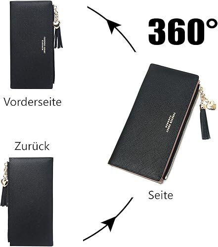 Miniatura 6 de Cartera delgada para mujer, billetera delgada para mujer, cartera delgada para mujer, carteras delgadas para mujer, billetera delgada y elegante,