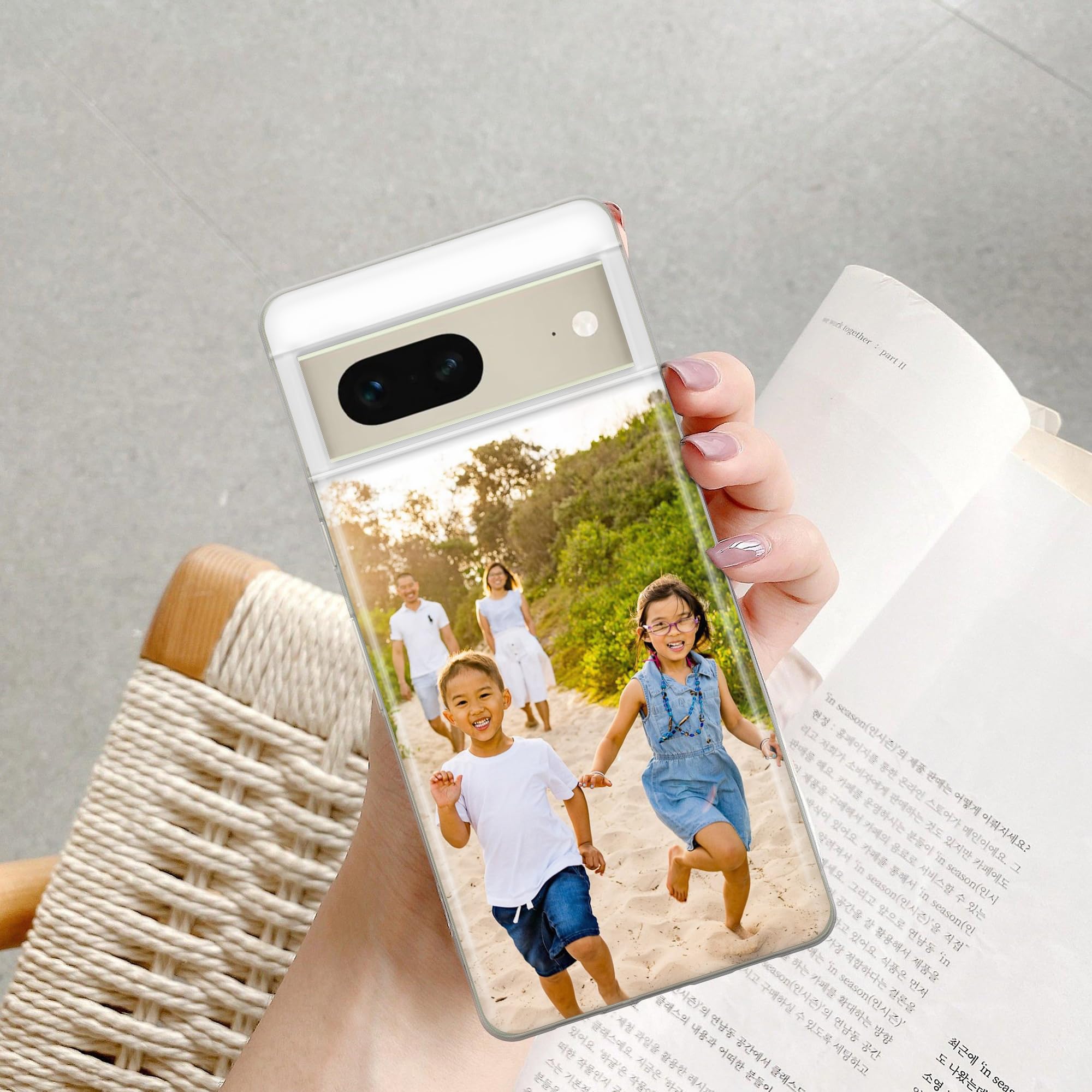 Personalisierte Handyhülle Für Google Pixel 8a – Mit Eigenem Foto, Text Oder Logo, TPU-Material