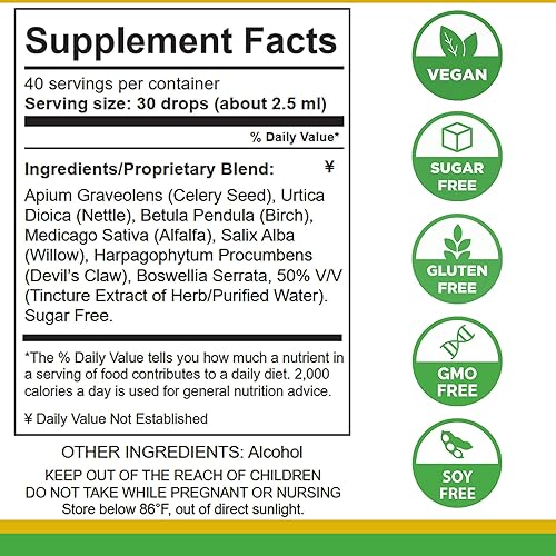 Miniatura 2 de Lifetones Soporte de ácido úrico, salud articular para hombres y mujeres, limpieza líquida de ácido úrico para alta absorción, desintoxicación de