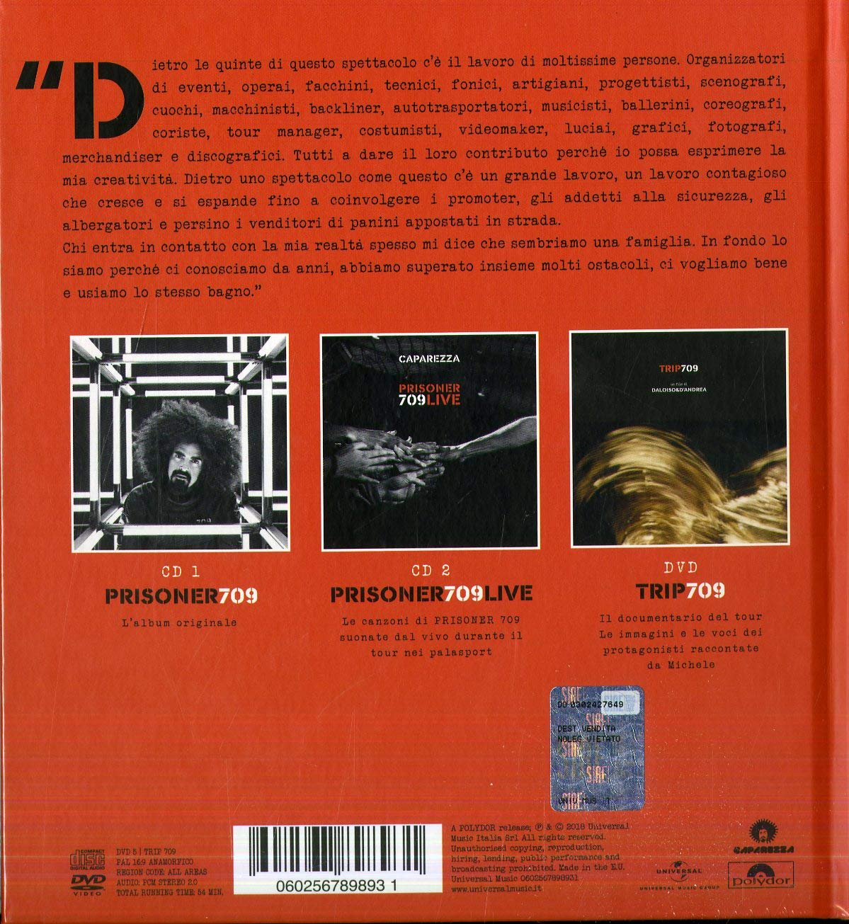 Prisoner 709 Live