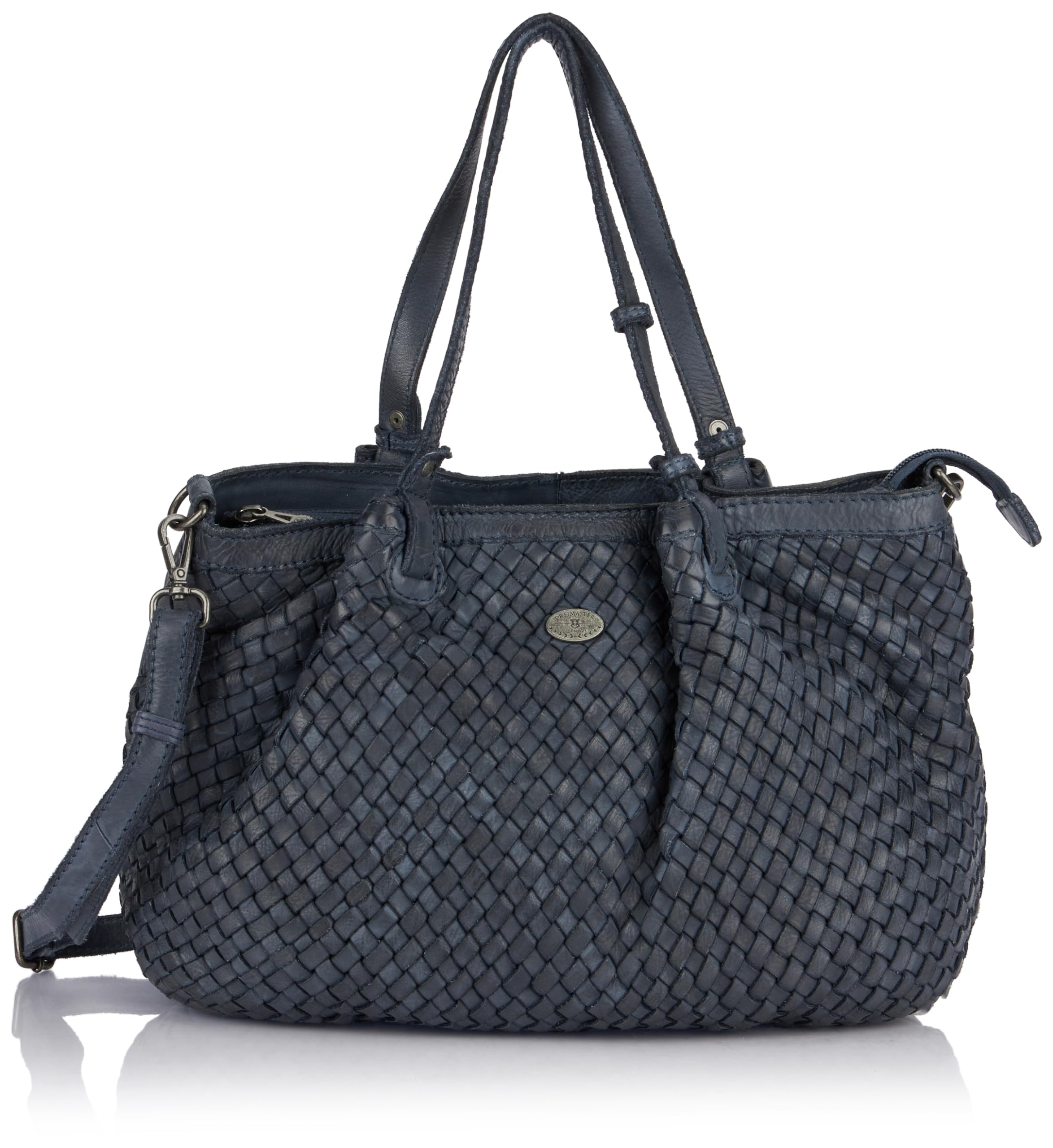 TILDEN Women's Leather Shoulder Bag, Navy, One Size