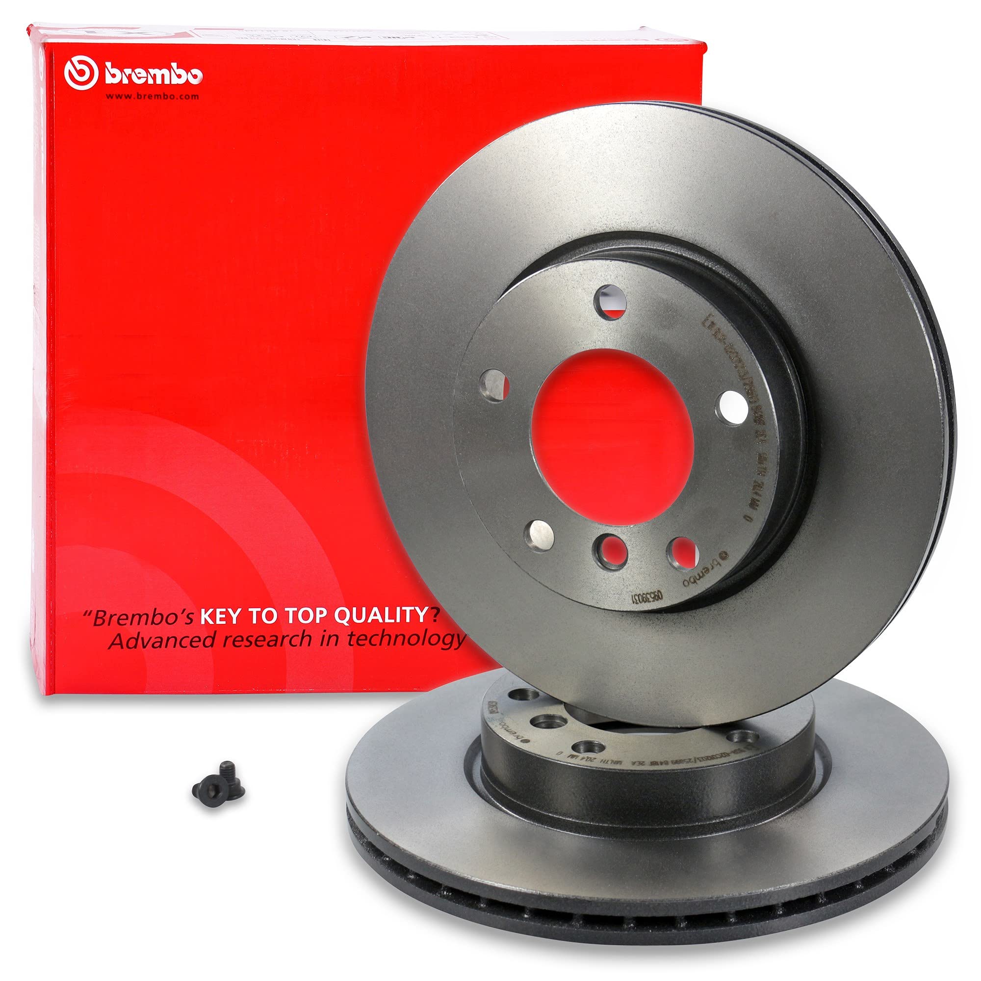 BREMBO Set di freni Coated Disc Line incl. dischi freno anteriori Ø 286 mm ventilati + posteriori Ø 276 mm ventilati + pastiglie freno anteriori e posteriori, compatibili con BMW Serie 3 (E46)