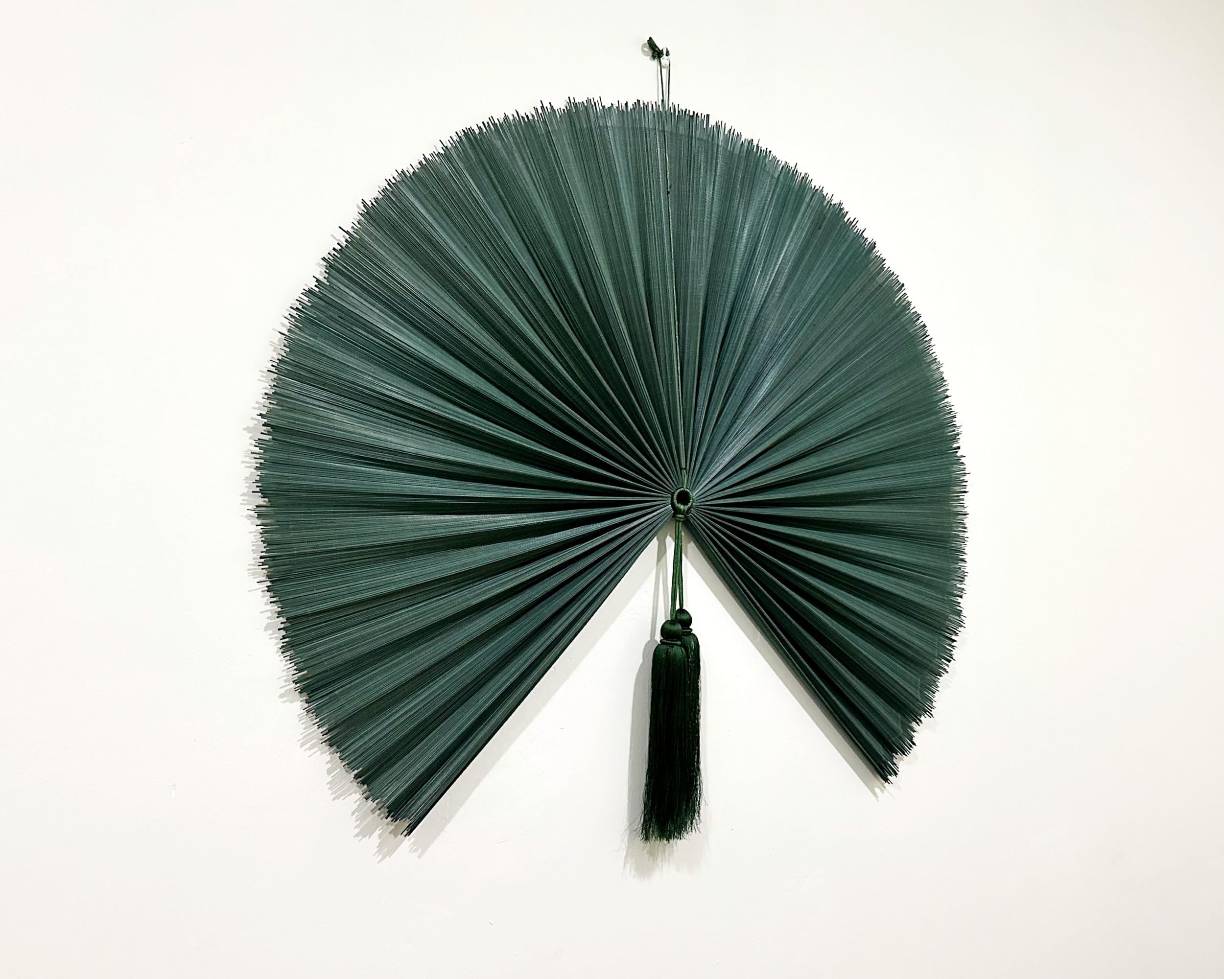 Wandventilator aus Bambus, 50,8 x 101,6 cm, modern, natürlich/umweltfreundlich, umweltfreundliche Bambus-Konstruktion, ganzjährig dekorative Vielseitigkeit und natürliche Kühlung