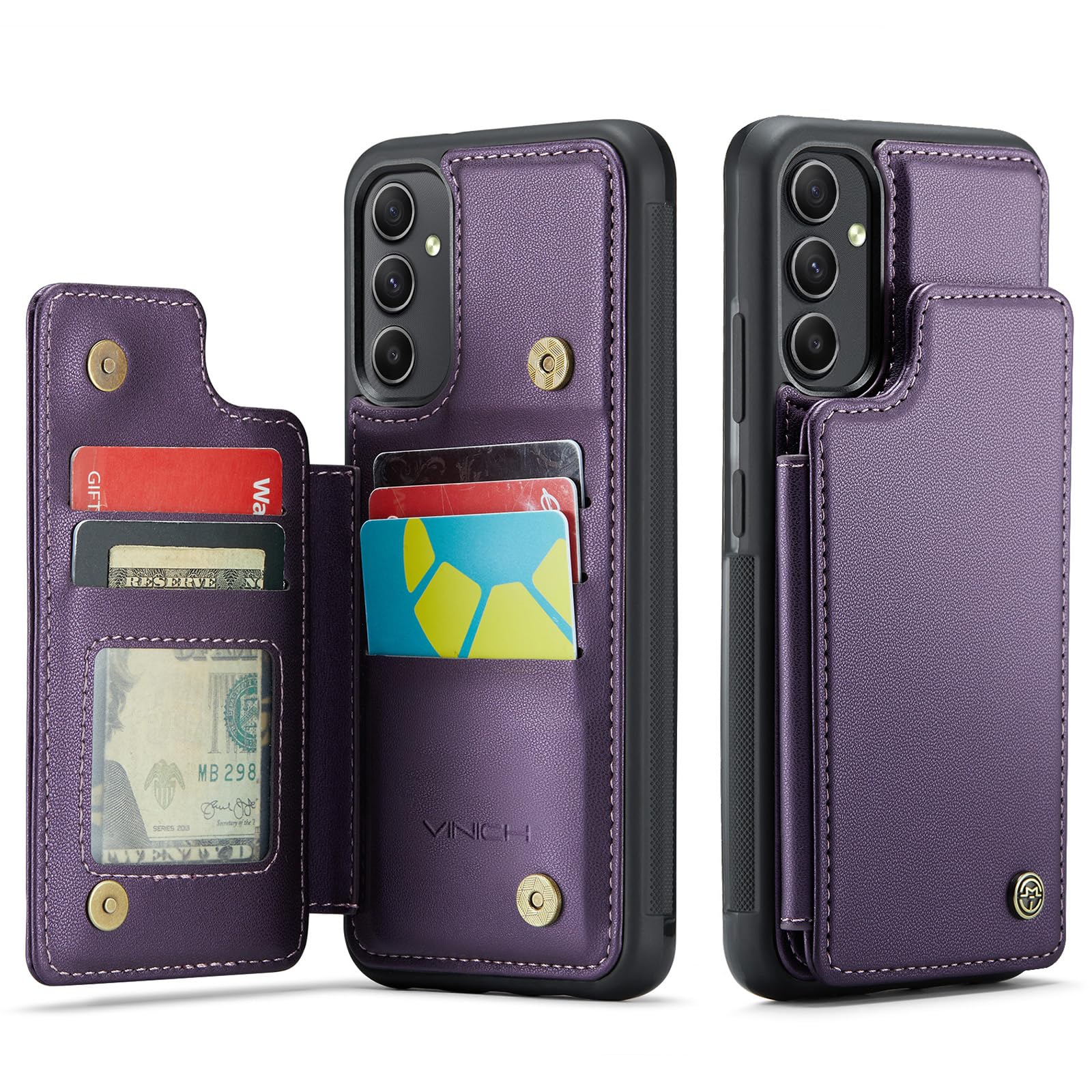 Vinich for Samsung Galaxy A54 Wallet Case