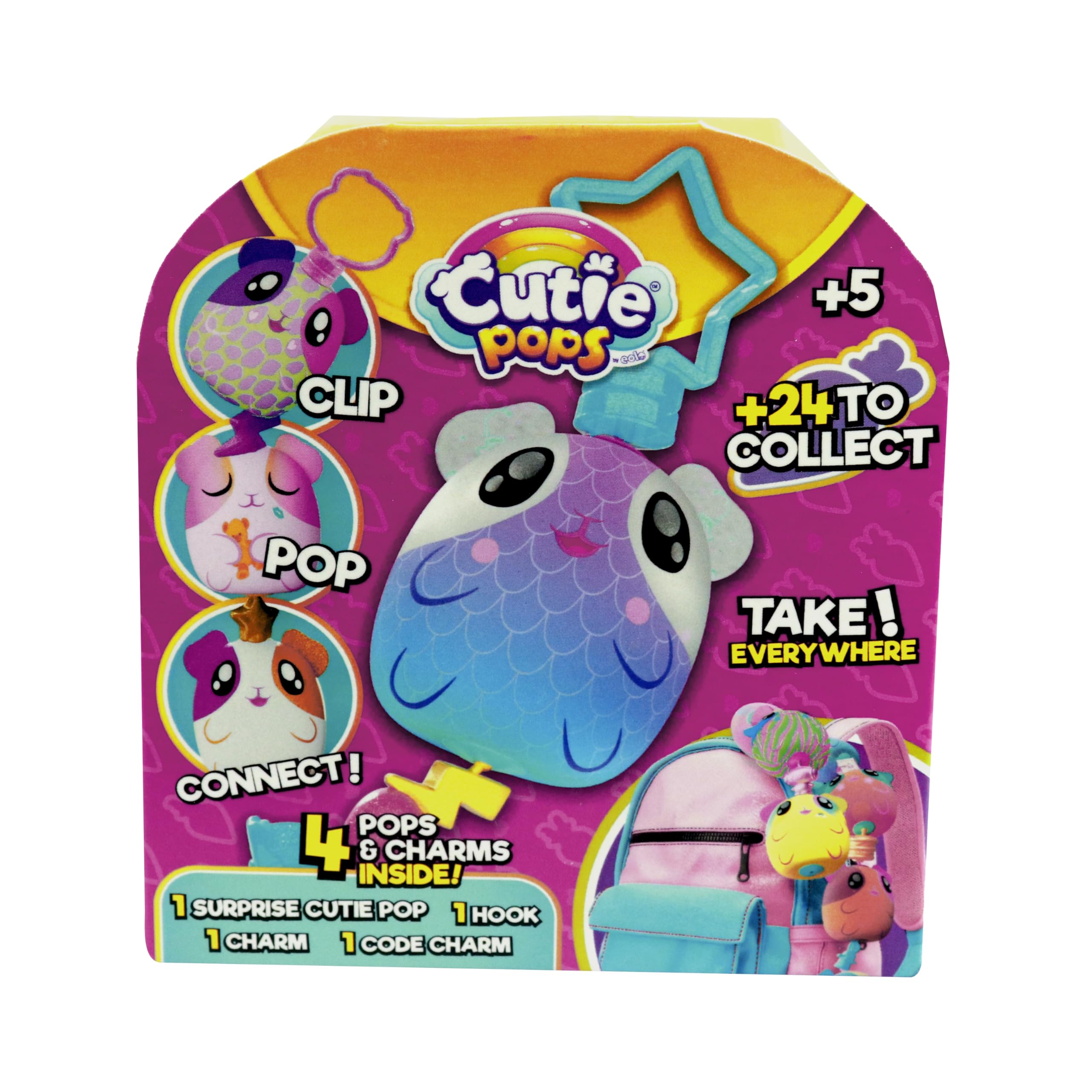 Cutie Pops Single Pack - Surprise Mini Plush, Multicolor, 8 cm - Image 3