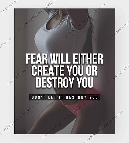 Miniatura 6 de Fear Will Either Create or Destroy You Home Decor - Motivational Exercise Sign Wall Art Print - Inspirational Wall Decor Print - Perfect for Living