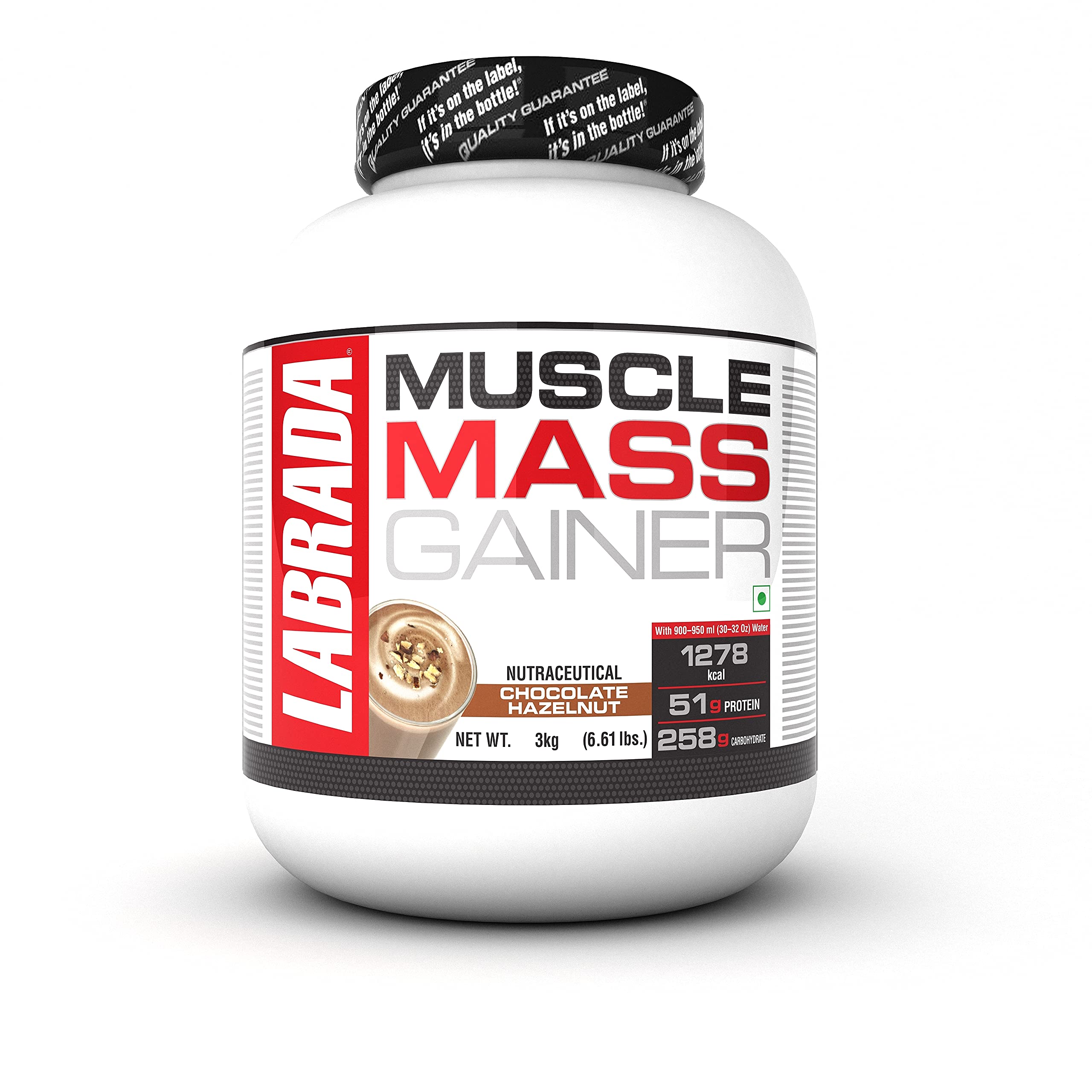 Labrada Muscle Mass Gainer | 52g Protein, 250g Carbs, 1g Creatine per Serving |Weight Gainer Powder, 3 kg Mocha — Amazon image 12