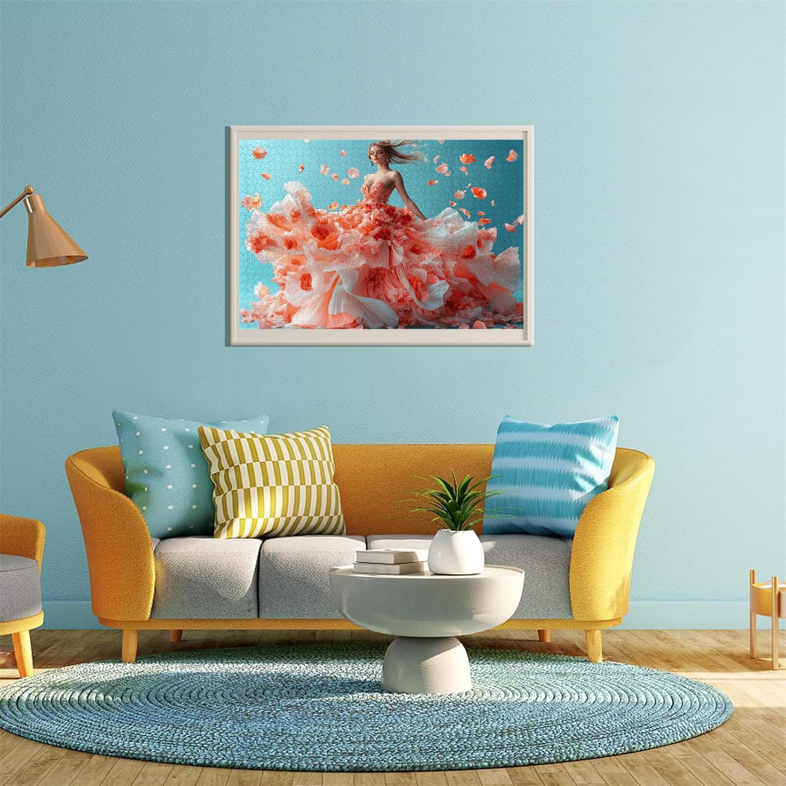 Puzzle Erwachsene 2000 Teile Frau Blume Educa Jigsaw für Kinder ab 8 Jahren Mädchen Jungen, Erwachsene Impossible Klassische Puzzles Schwer, Anspruchsvoll Spielspaß, Als Familienspiel 70x99cm t-810