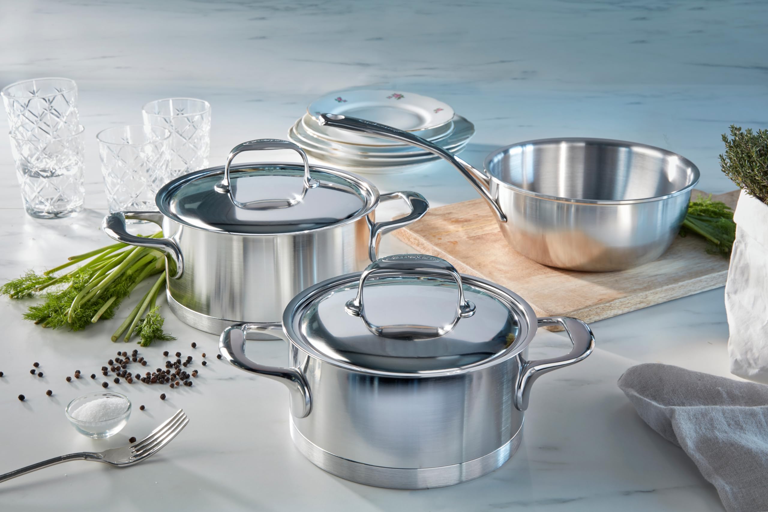 Amazon | Demeyere Atlantis 8.9 Quart Casserole with Lid by
