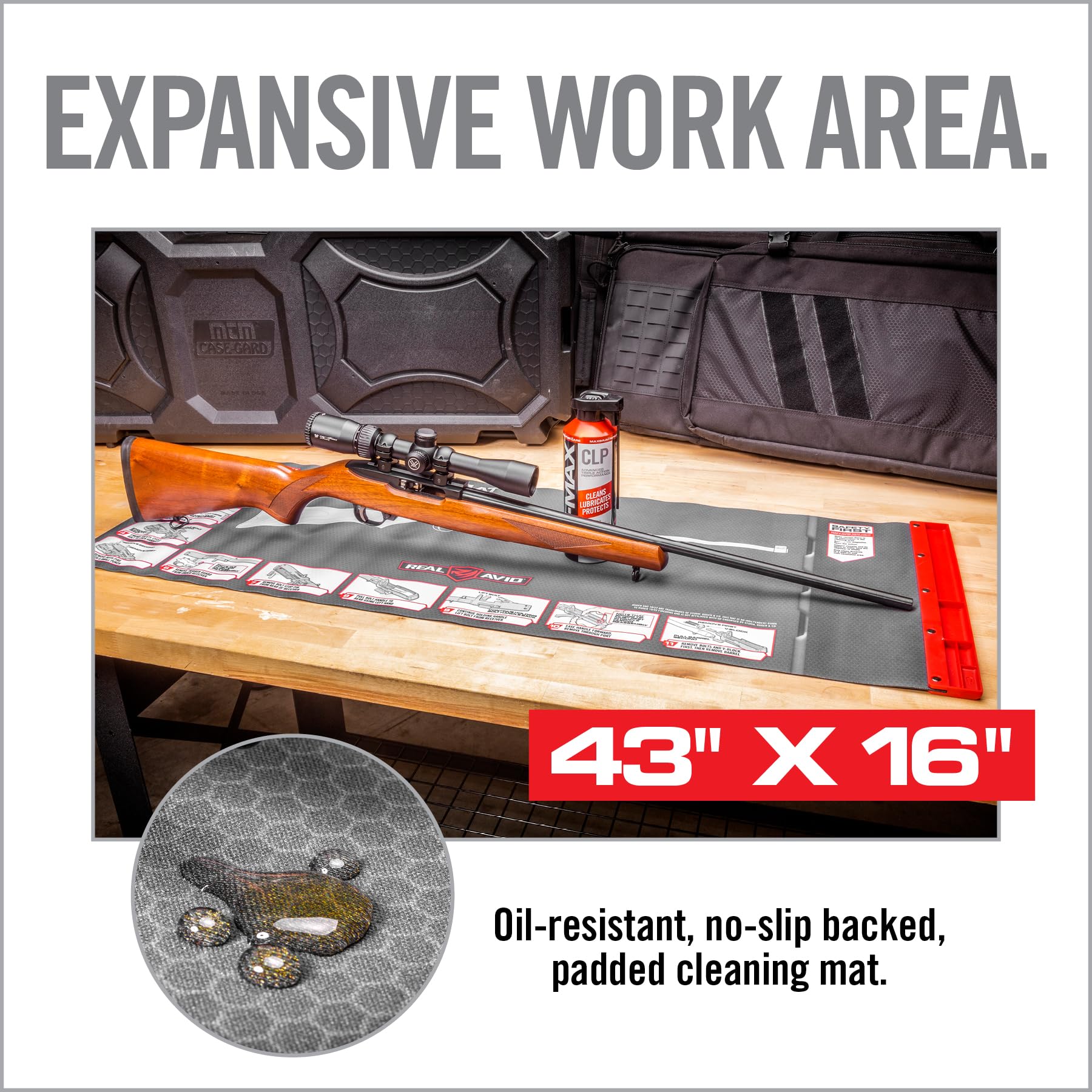 Real Avid 10 22 Smart Mat - 43x16”, Ruger 10 22 Gun Cleaning Mat