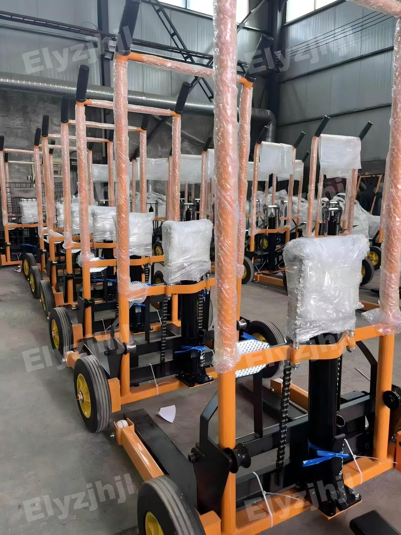 Transpallet Manuale Elevatore Muletto Compatto Sollevatore Idraulico | Capacità 200 kg Altezza Di Sollevamento 90 cm Per Magazzini Stretti Forche Regolabili Carrello Elevatore Idraulico Materiali