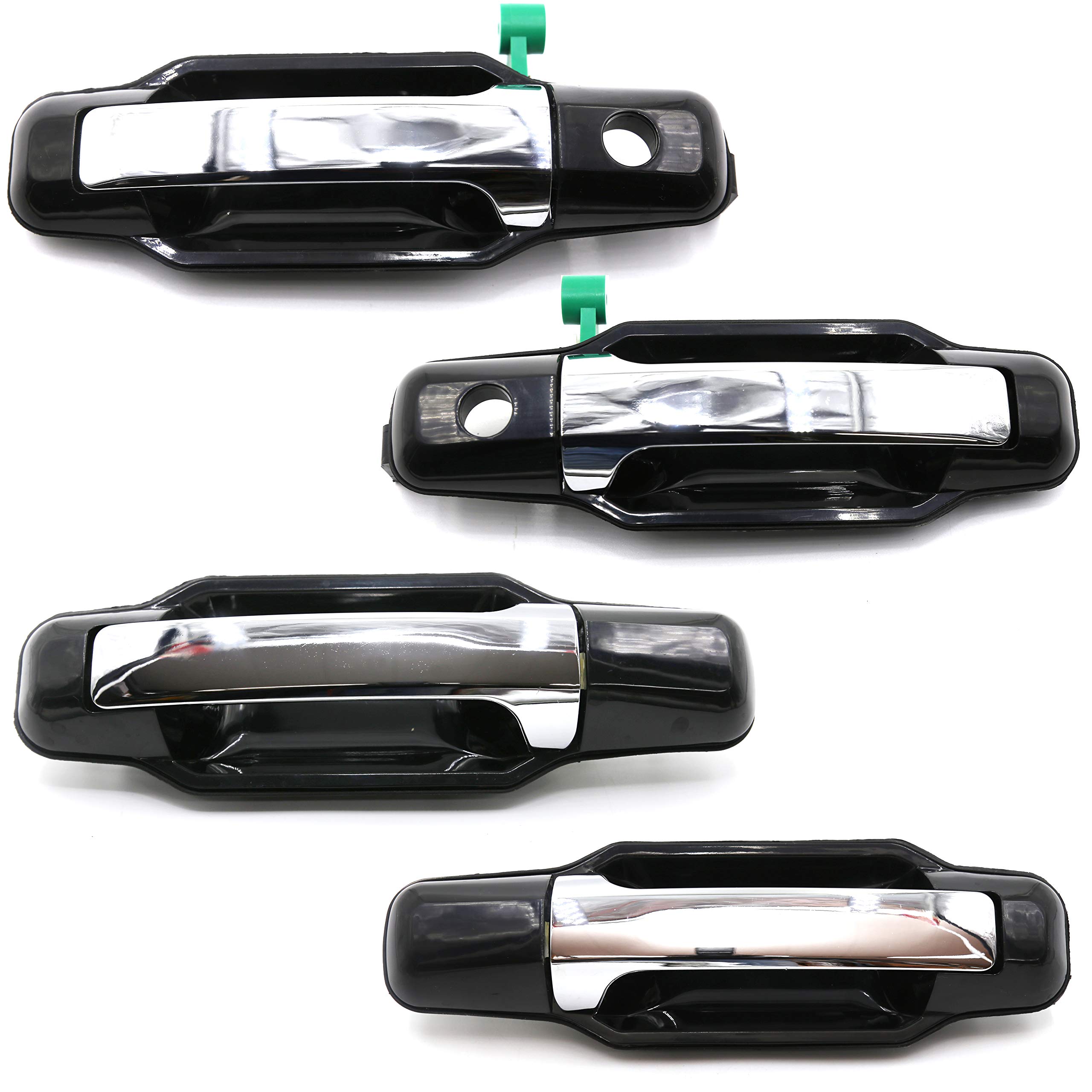 Lot de 4 poignées de porte extérieures chromées avant arrière gauche droite pour Kia Sorento 2003 2009