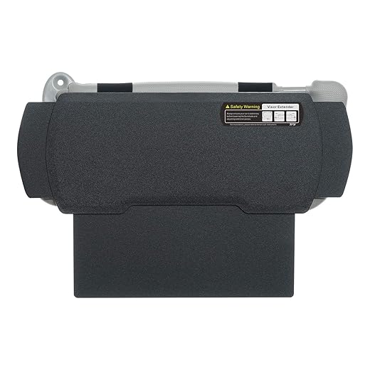 Car Visor Extender TFY Anti-Glare Sun Visor Extender Windshield and Side Window Sunshade and UV Rays Blocker (1 Piece) (Black)