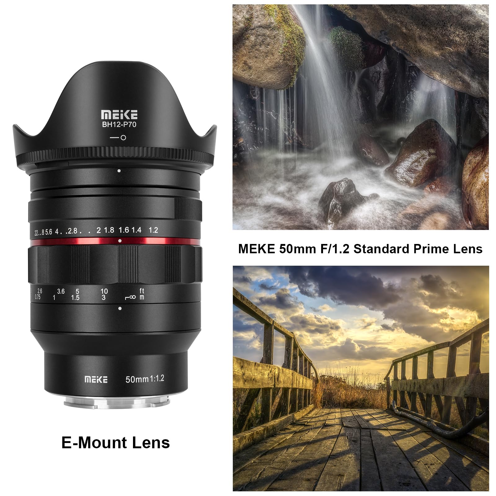 Amazon.co.jp: MEKE 50mm F1.2フルフレーム大口径マニュアル