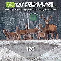 Vista 4 de Trail Camera 2 Pack 36 MP 2.7K Game Camera 32GB Memory Card 4 Batteries Time 2.0" LCD Screen, Trail Cameras with 120°Wide Night Vision IP66