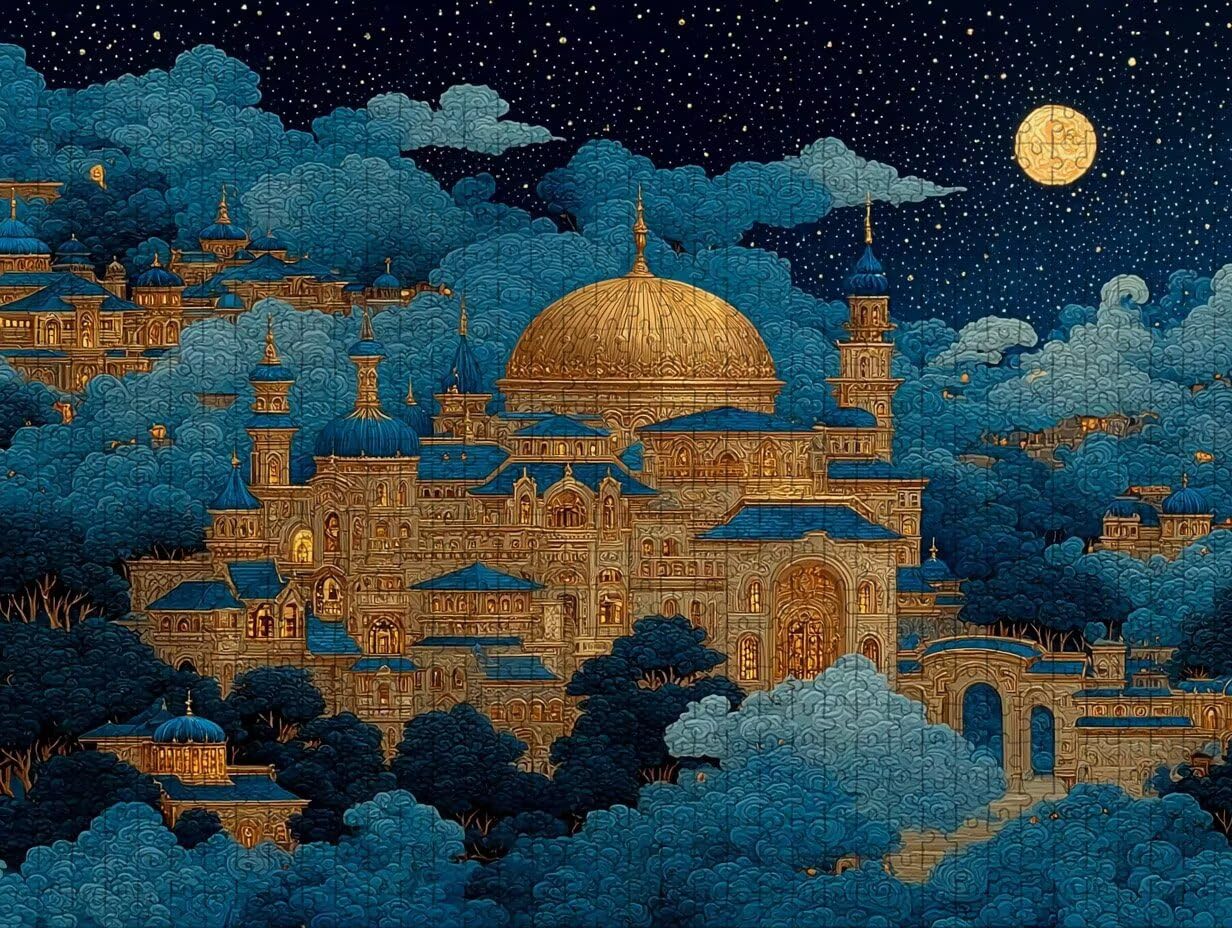 Gwiaździste niebo Puzzle 6000 sztuk dla dorosłych, drewniane puzzle z pudełkiem 179 x 105 cm, pomysł na prezent dla kobiet, zabawne gry rodzinne, gry wyzwania, wykwintne pudełko na prezent