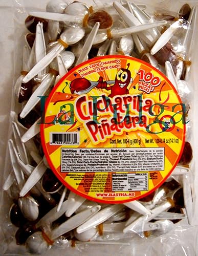Cucharita Pinatera Tamarindo Sabor Mexicano Cucharita Caramelo Cucharita 100 piezas Tamarindo