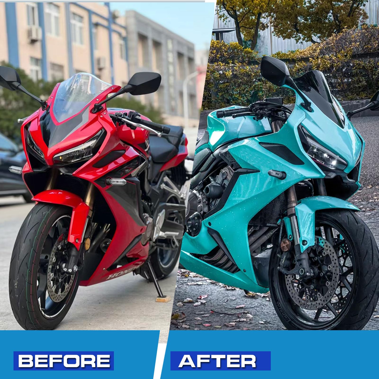 Motorrad Wind Windschutzscheibe Windschutz Bildschirm Verkleidung passend für Ho&n&da CBR650R CBR 650R Zubehör 2019-2024 Windabweiser (Schwarzer Rauch)