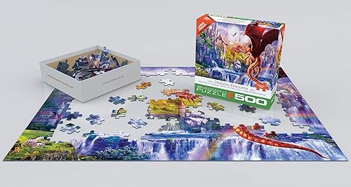 Miniatura 3 de EuroGraphics (EURHR Dragon Kingdom - Rompecabezas de 500 piezas de 500 piezas