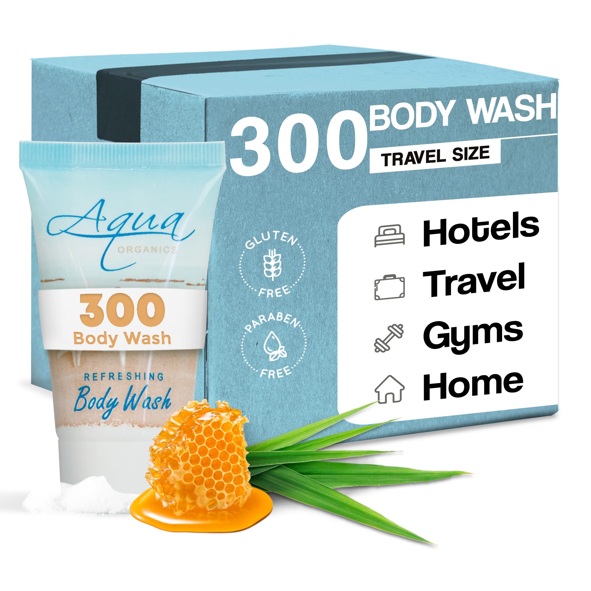 Body Wash, Travel Size Hotel Amenities, 1 oz (Case of 300)