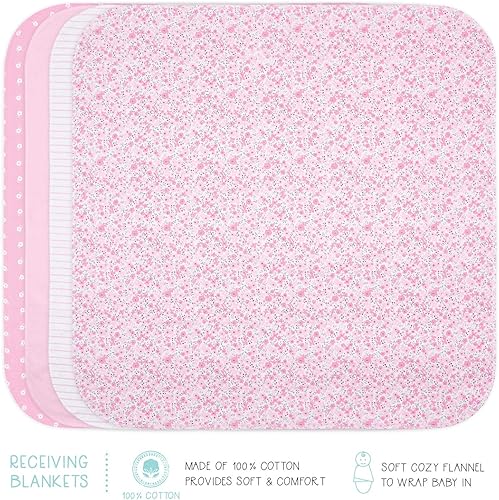 Miniatura 6 de The Peanutshell Juego de regalo de canastilla para recién nacido, juego de 23 piezas de ropa y accesorios para niñas recién nacidas, se adapta a