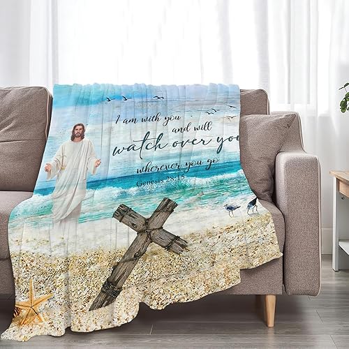 Miniatura 328 de Tijuboni Manta con diseño de tortuga marina y océano, regalos náuticos para mujeres, hombres, niñas, niños y adultos, manta de franela suave para