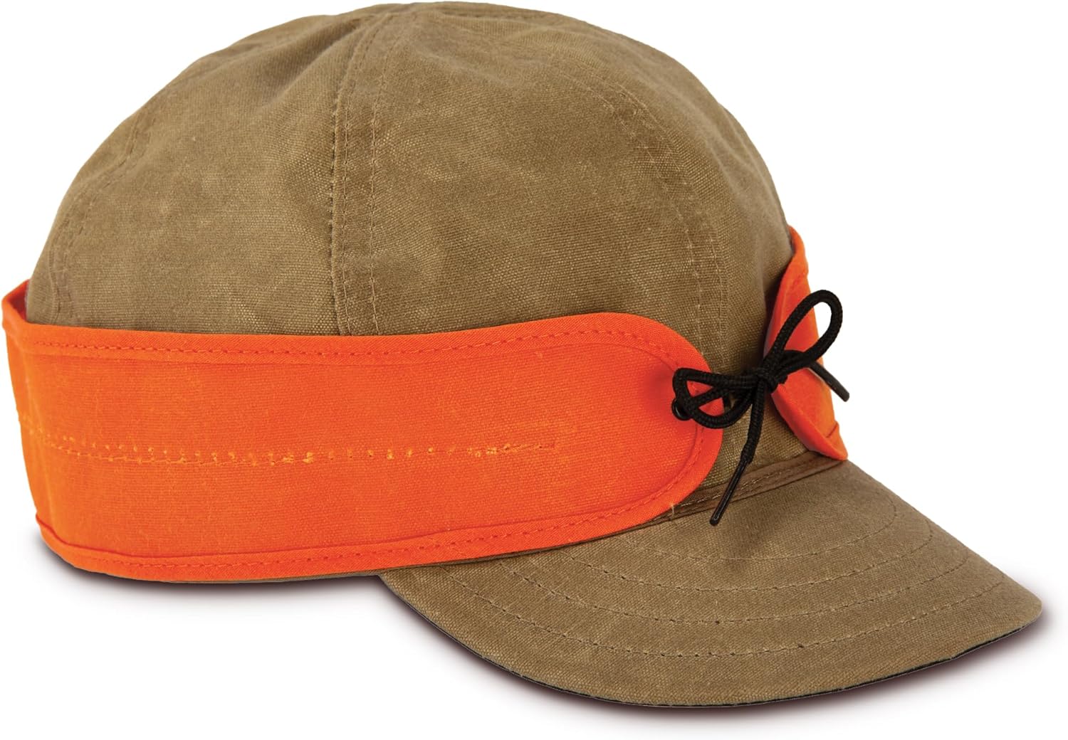 Stormy Kromer The Waxed Cotton Cap, Water-Resistant, 100% Cotton Duck, Pulldown Earband, Washable Wax for Outdoor Adventures