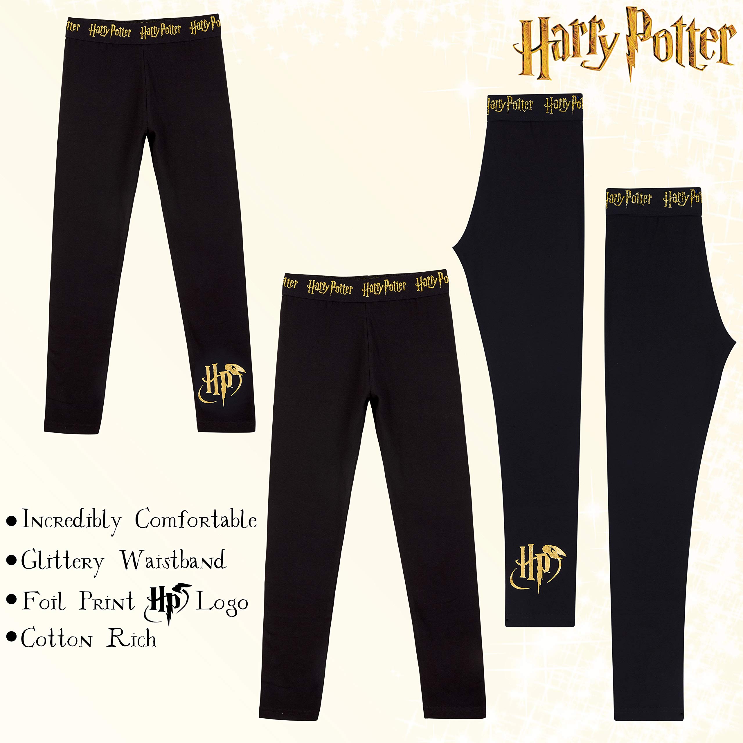 Harry Potter Felpa Corta con Cappuccio per Bambina E Ragazza E Leggings in Cotone 6-14 Anni, Abbigliamento Ufficiale, Magiche Idee Regalo