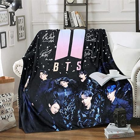 Kpop BTS Bangtan Blanket 50"X60"
