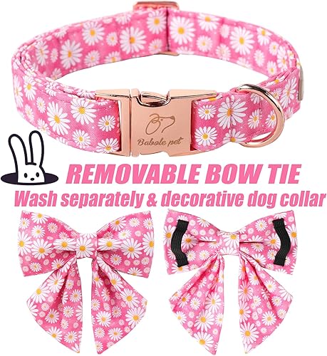 Miniatura 292 de Collar de perro con bandera estadounidense con pajarita, collar patriótico para perros pequeños, medianos y grandes, talla XS