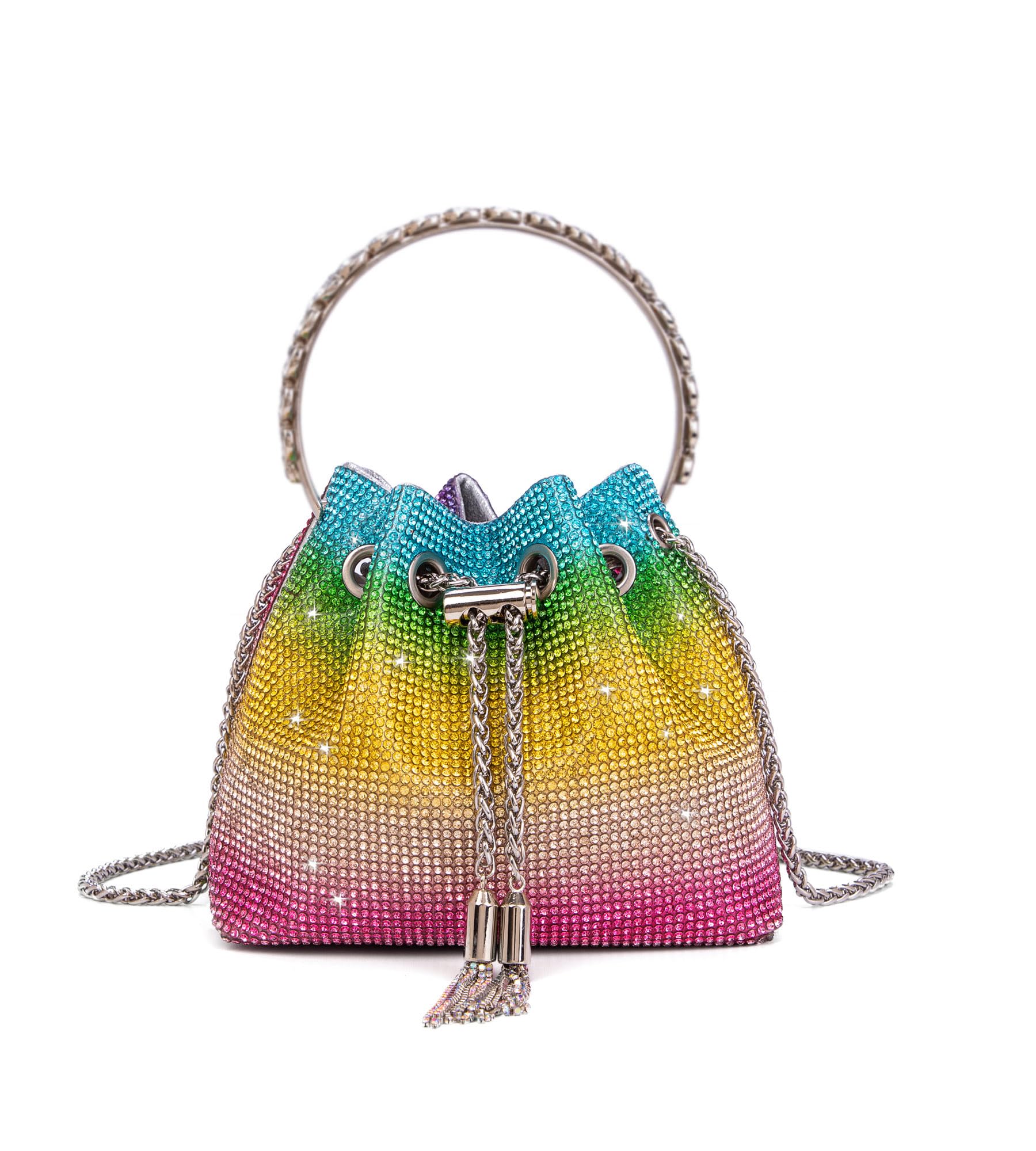 Bling Crystal Rhinestone Purse for Women Sparkly Clutch Handbag Crossbody Bag for Evening Wedding Party Prom