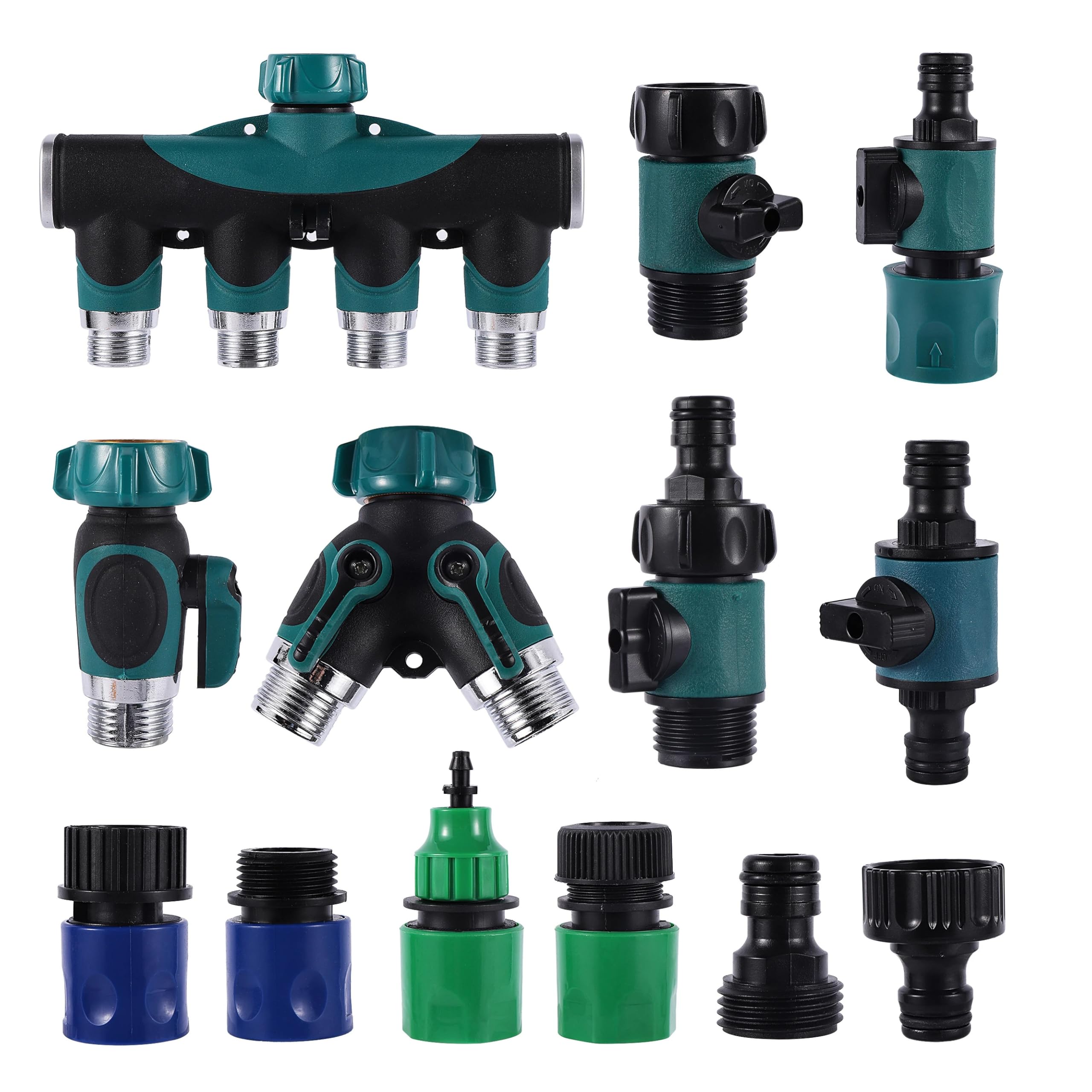 3/4" 16mm American Garden Hose Stop Valve Fitting Faucet Quick Connector(0302)