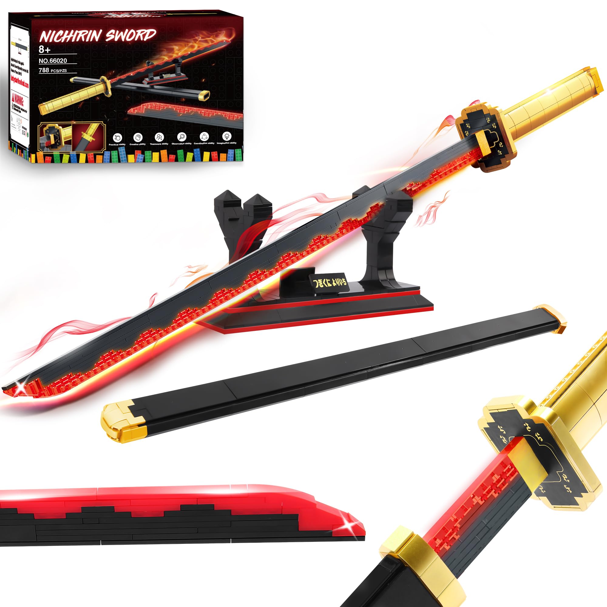 ブ*イ様 疾風・龍刃～RYUTOU 2本セット Amazon.com: Jorumo Swords Building Sets for Boys 8-14, 39in