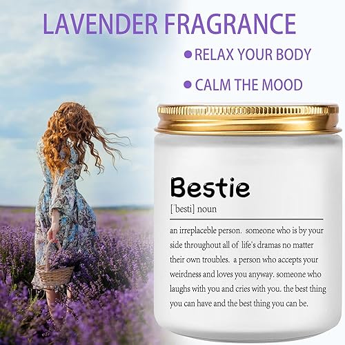 Miniatura 3 de Vela perfumada  Vela de mejor amiga  Regalo único de amistad para mujeres, mejores amigos, mejor amiga, regalo de cumpleaños, idea de regalo de