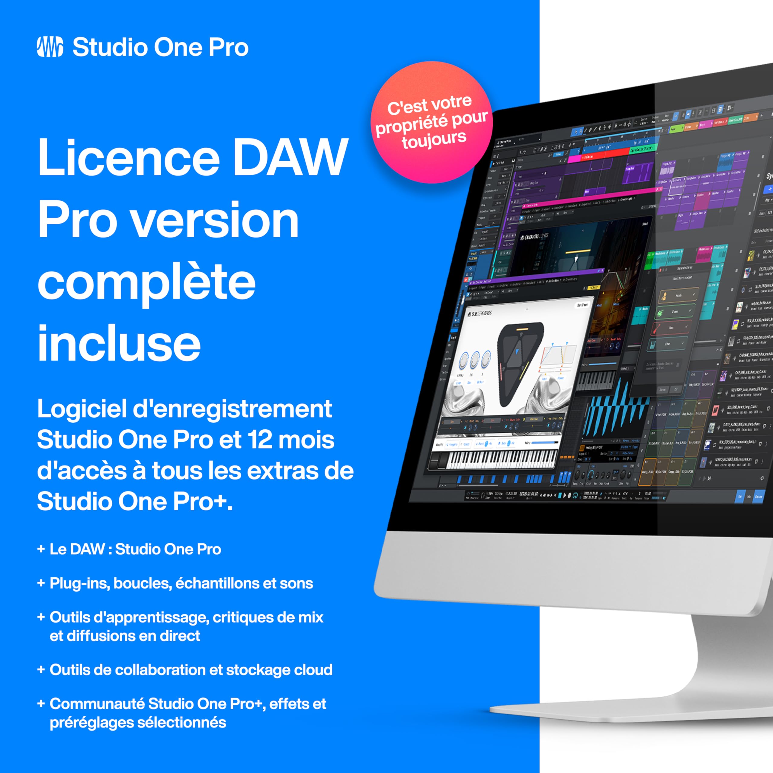 PreSonus Quantum ES 2 Interface Audio USB-C, 2x2, 24 bits/192 kHz avec Préamplis MAX-HD et Logiciel Studio One+