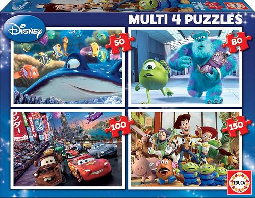 Educa - Puzzle Disney | Puzzles progresivos Disney Pixar de 50 80 100 150 Piezas | Juego Educativo Infantil | Recomendado A Partir de 5 años (15615)