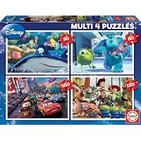 Educa - Puzzle Disney Pixar | 4in1 Progressivo 50/80/100/150 pezzi | Monster AG