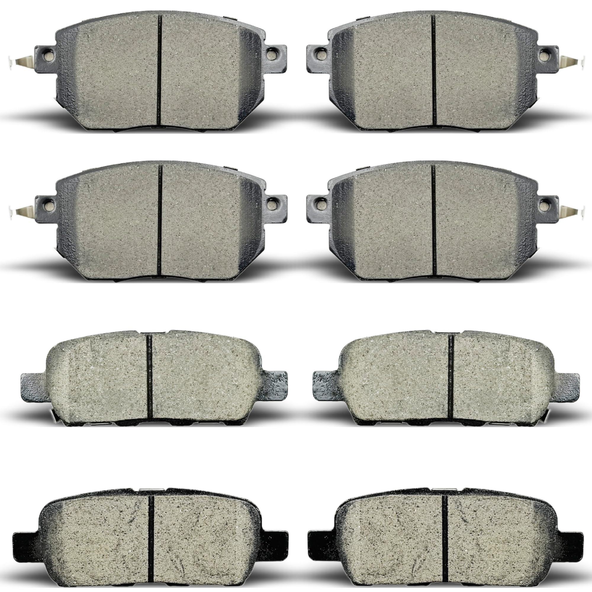 ALADICHE Front & Rear Ceramic Brake Pads (8 pc)