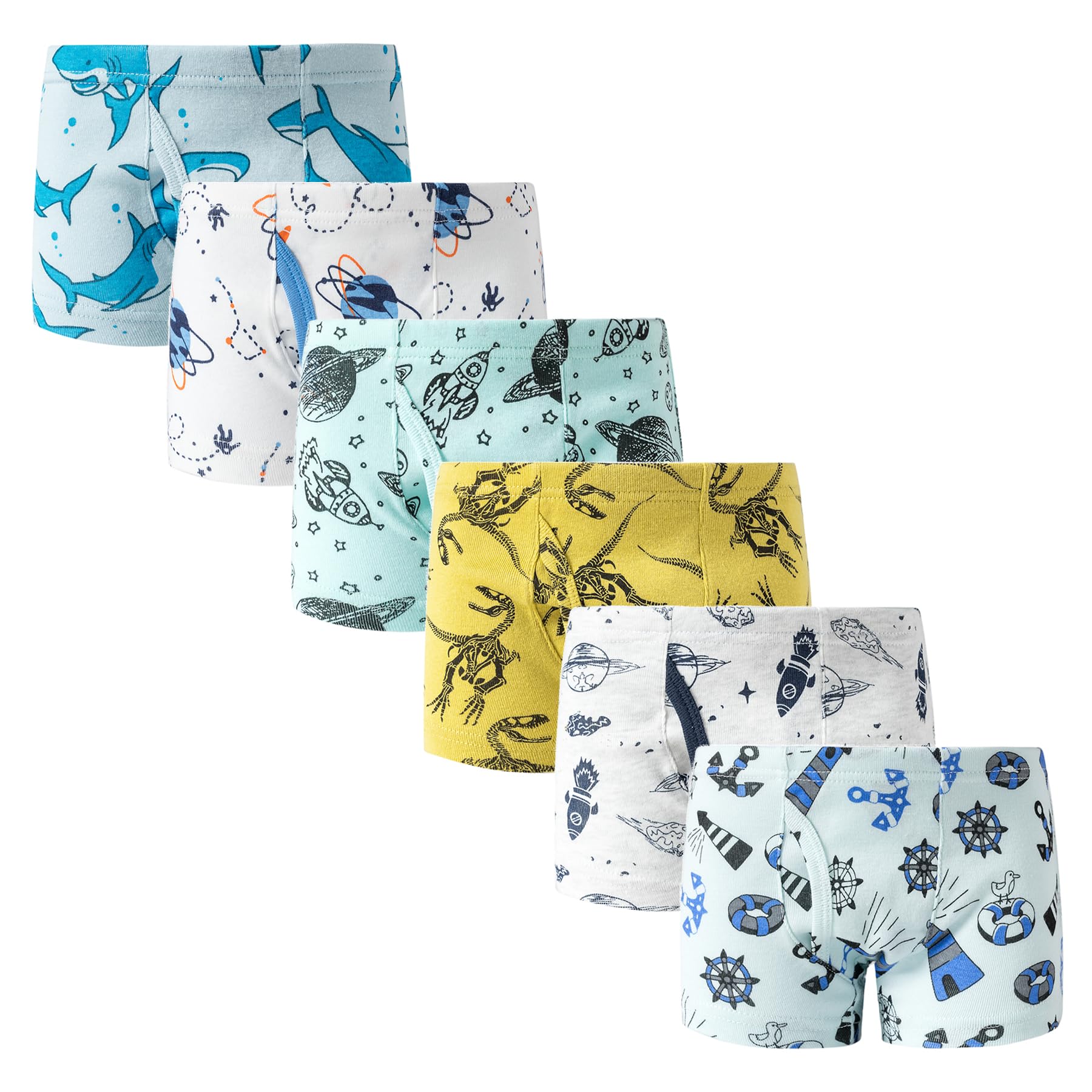 Winging Day Little Boys' Cotton Brief Soft Underwear Multipack