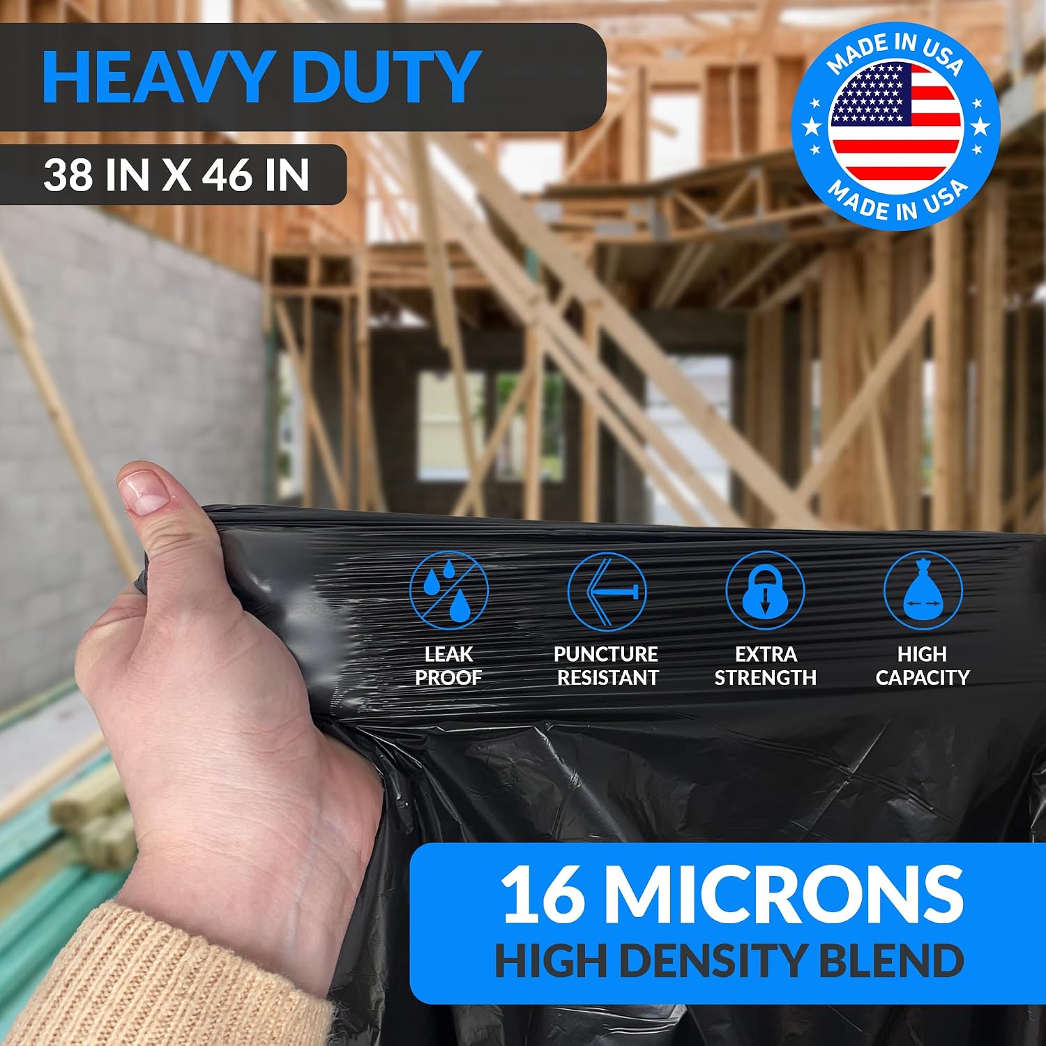 Reli. 40 to 45 Gallon Trash Bags Heavy Duty image 5