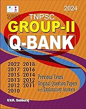 SURA`S TNPSC GROUP - II Q-Bank Previous Years Original Question Papers with Explanatory Answers Book in English Medium 2024