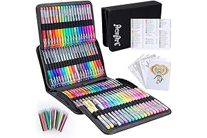 160-Pack Gel Pens for Adult Coloring Books and Kids Drawing