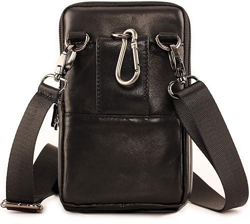 Miniatura 5 de Funda de cuero de alta calidad para teléfono, paquete de cintura unisex para cigarrillos, funda de cinturón con clip vertical, estuche de transporte