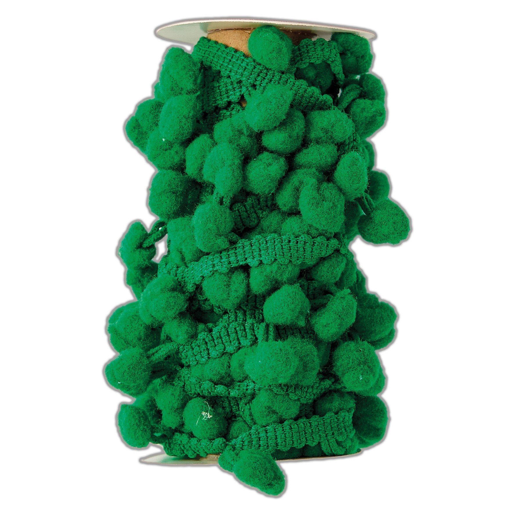 Docrafts Create Christmas Pom Pom Trim (3m) - Green