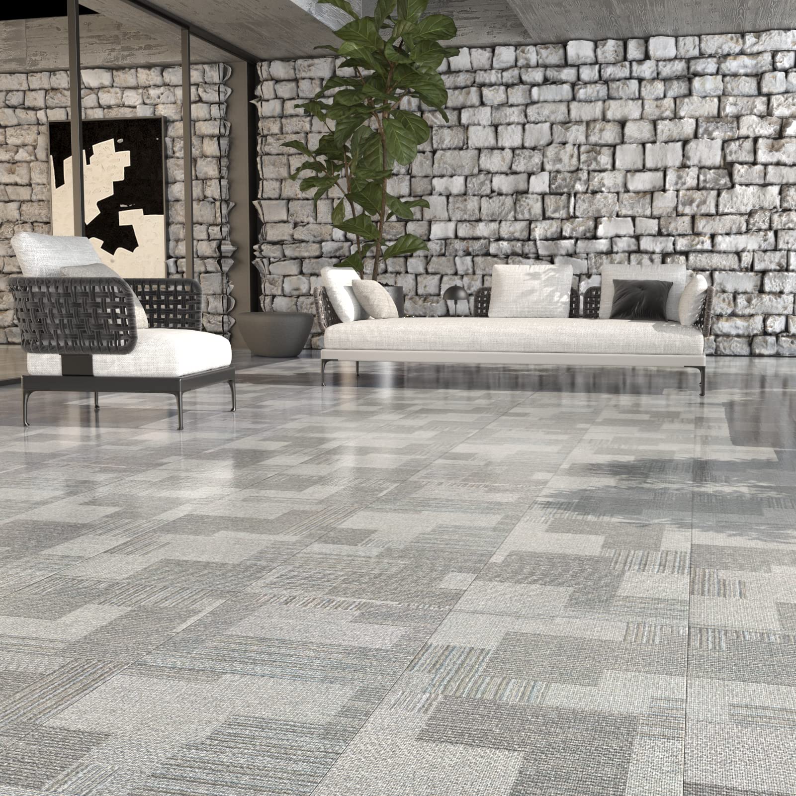 Piastrelle per pavimenti da bagno, 30 pezzi, per pavimenti in linoleum, impermeabili, per pavimenti, 30 pezzi