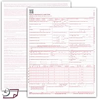 Vista 6 de Formularios de reclamo CMS 1500. HCFA (Versión 02/12). 250 por resma