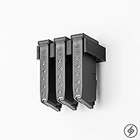 Vista 2 de Spartan Mounts Compatible with Glock Magazines Firearm Accessories, Wall Mount Mag Display for Gun Room, Ammo Storage, Gun Safe Armory Tactical.