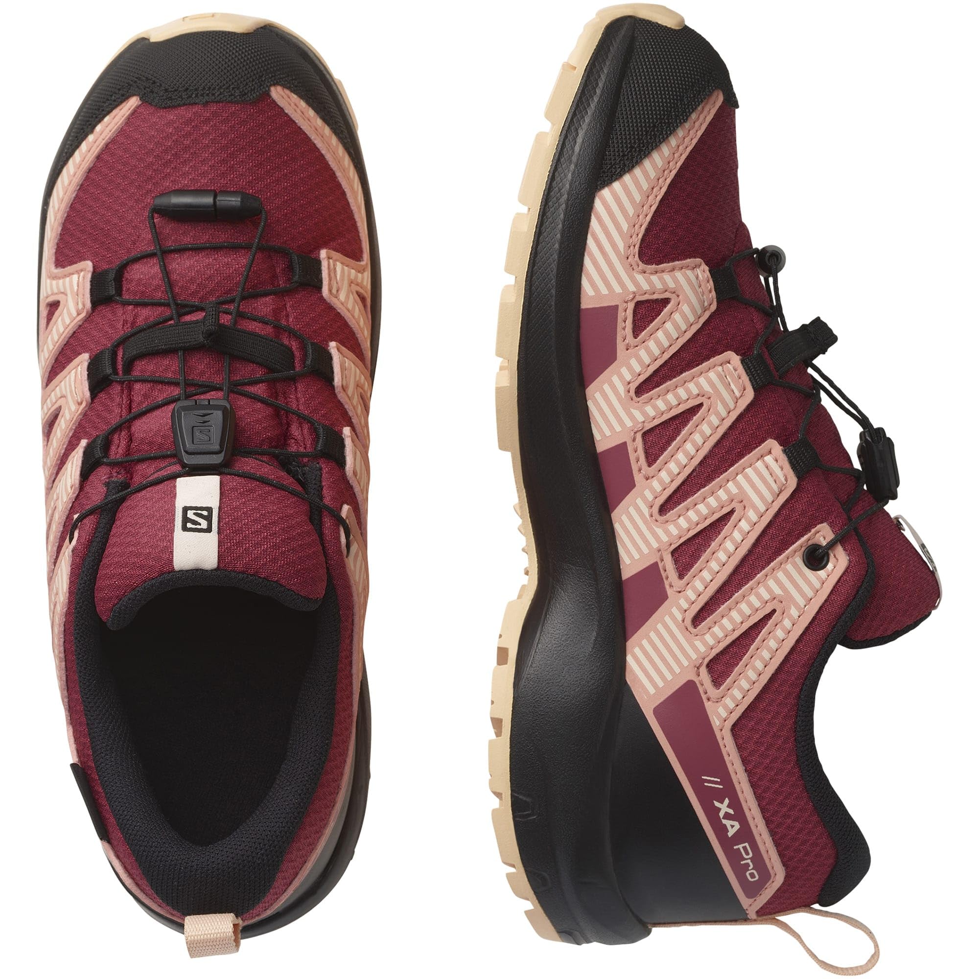 Salomon XA PRO V8 Climasalomon Waterproof Scarpe da Outdoor da Bambini, Calzata precisa, Grip su Tutti i Terreni, Look Sportivo, Earth Red, 32