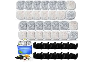 12 Crystal Cat Water Fountain Filters for Wonder Creature 101oz/3L Fountain